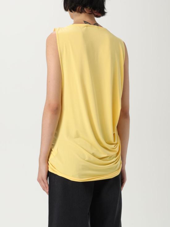 25FW 자크뮈스 민소매 티셔츠 251TO1222381 250 Yellow - JACQUEMUS