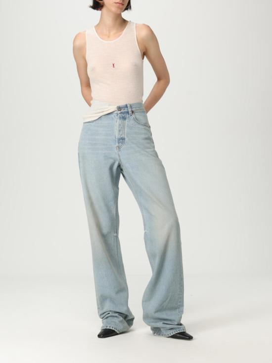 25SS 생로랑 민소매 티셔츠 752721YBMV2 9774 Yellow Cream - SAINT LAURENT