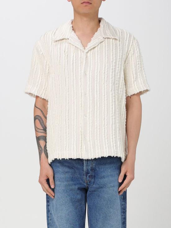 25FW 세퍼 반팔 셔츠 NOAMSNO SNOWDROPSTRIPE Beige