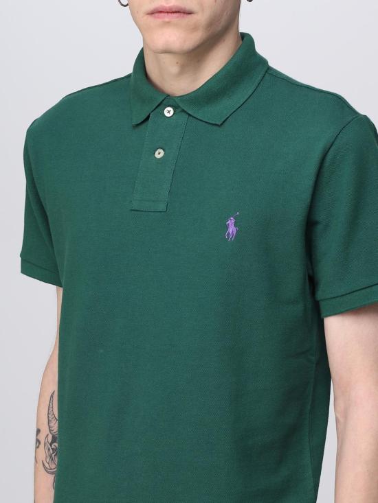 25FW 폴로 랄프로렌 폴로 티셔츠 710795080 002 Forest Green - POLO RALPH LAUREN