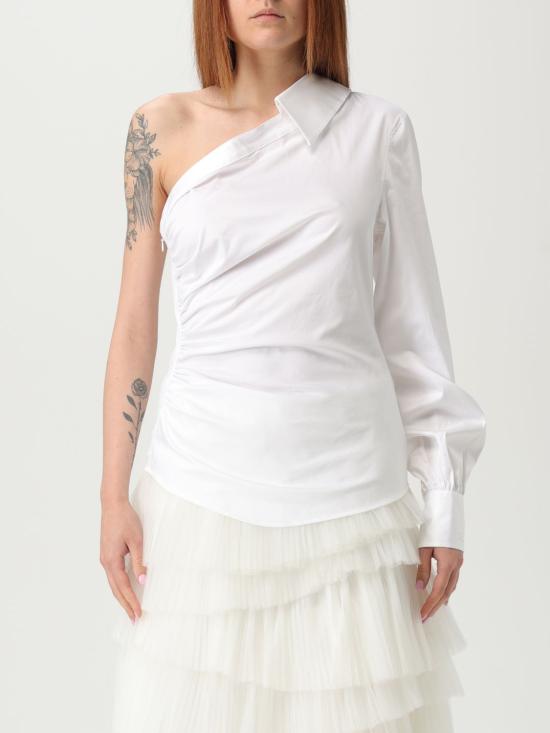 25SS 칼라거펠트 블라우스 A2W11005 100 White