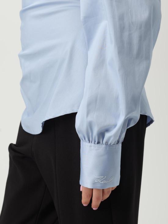 25SS 칼라거펠트 블라우스 A2W11005 1KZ Gnawed Blue - KARL LAGERFELD