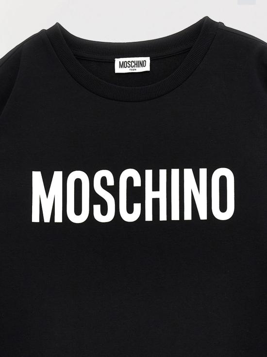 25FW [키즈] 모스키노 원피스 HDV0GNLBA10 60100 Black - MOSCHINO