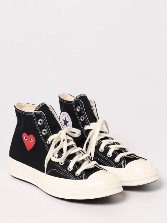 25FW 꼼데가르송 플레이 X 컨버스 스니커즈 AZK129 1 Black - COMME DES GARCONS PLAY CONVERSE