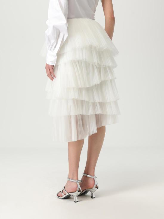 25SS 칼라거펠트 미디 스커트 A2W12026 100 White - KARL LAGERFELD