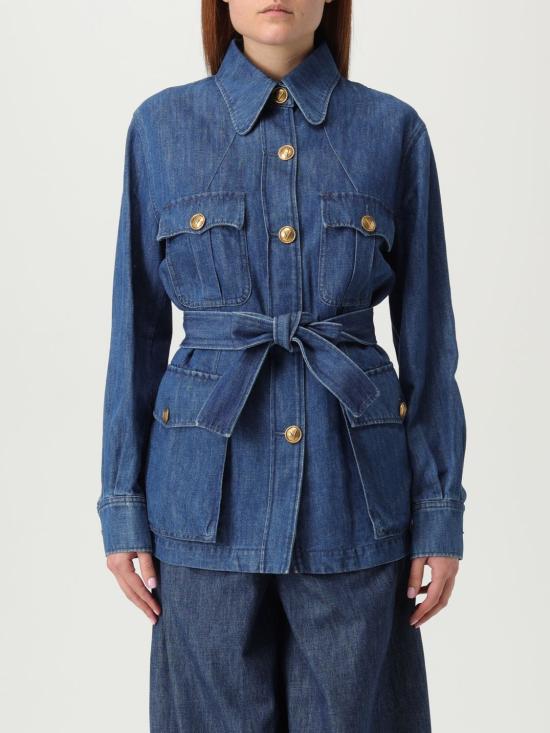 25FW 발렌티노 가라바니 블라우스 6B3DC03J94C 558 Blue