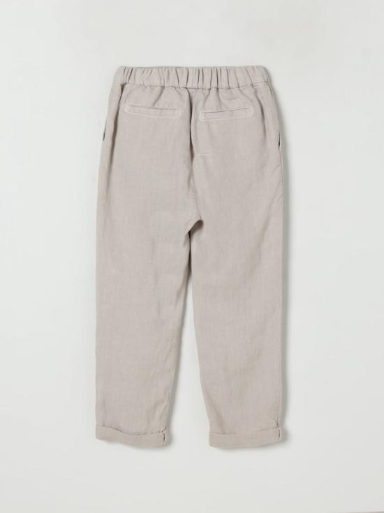 25FW [키즈] 브루넬로 쿠치넬리 트레이닝/조거 팬츠 B243DP113 C6008 Beige - BRUNELLO CUCINELLI