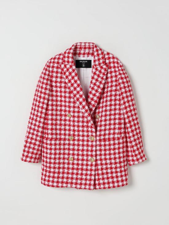 25FW [키즈] 발망 코트 BW2A24E0203 100RO White