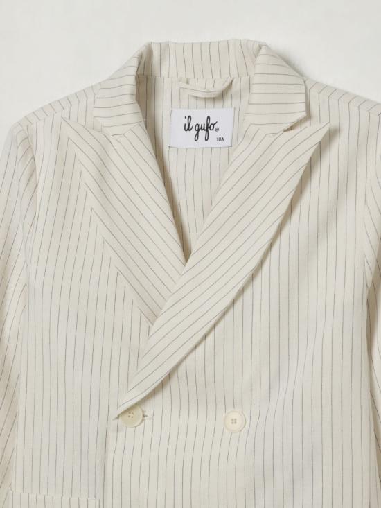 25FW [키즈] 일 구포 캐주얼 자켓 P25GB107C1086 100 Yellow Cream - IL GUFO