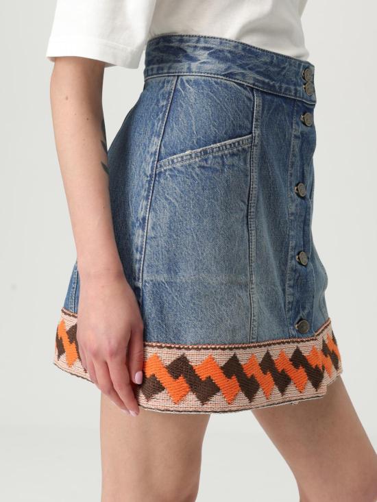 25FW 발렌티노 가라바니 스커트 6B3DD19Z94U 558 Blue - VALENTINO GARAVANI