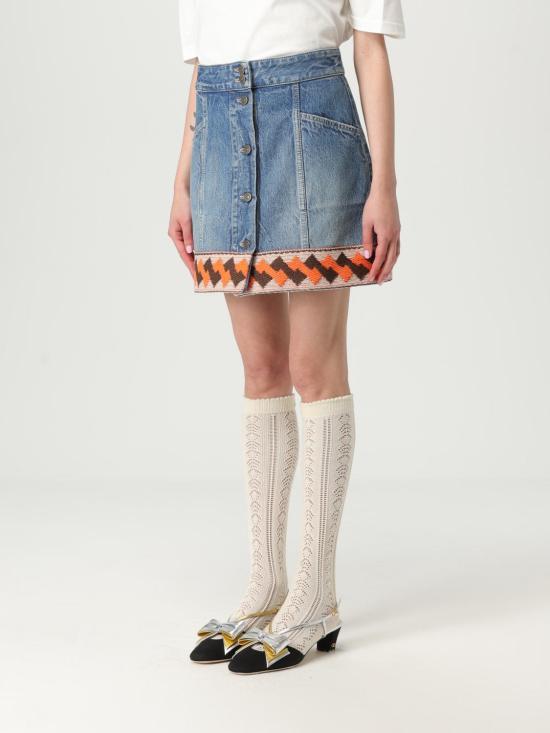 25FW 발렌티노 가라바니 스커트 6B3DD19Z94U 558 Blue - VALENTINO GARAVANI