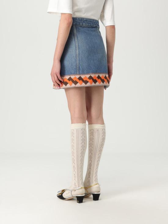 25FW 발렌티노 가라바니 스커트 6B3DD19Z94U 558 Blue - VALENTINO GARAVANI