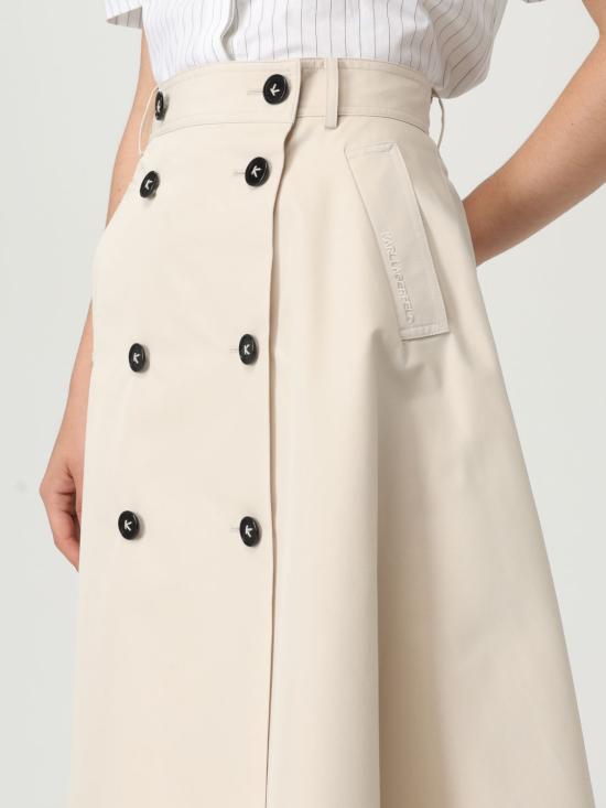 25SS 칼라거펠트 미디 스커트 A2W12007 252 Grey - KARL LAGERFELD