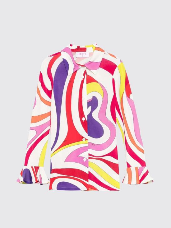 25FW [키즈] 푸찌 셔츠 PW5B30J0476 101AR Orange