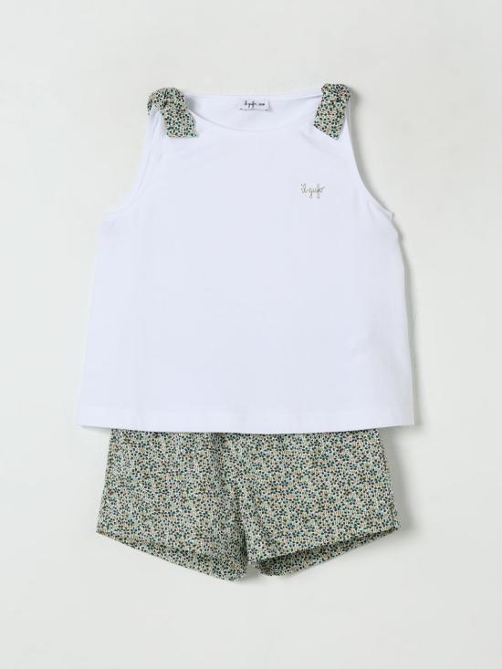 25SS [키즈] 일 구포 캐주얼 세트 P25DP528MF032 0157 Forest Green