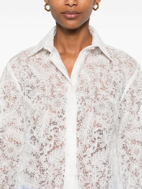 25SS 에르마노 설비노 블라우스 D462K377 OEX10602 White - ERMANNO SCERVINO