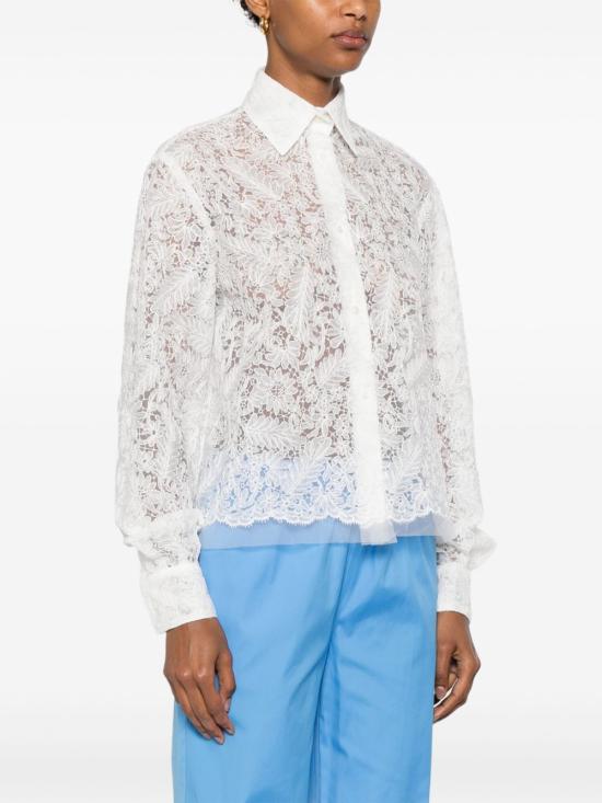 25SS 에르마노 설비노 블라우스 D462K377 OEX10602 White - ERMANNO SCERVINO