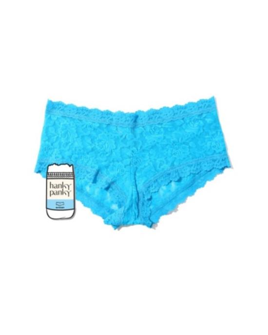  행키 팽키 팬티 핸키 팽키 시그니처 레이스 보이쇼츠 지중해 블루