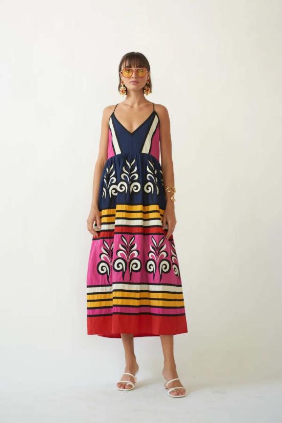  캐롤리나 케이 롱 원피스 Carolina K Antonella 드레스 멀티