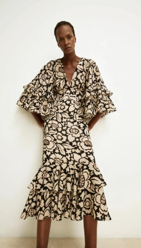  Smythe 롱 원피스 스마이스 미드서머 미디 드레스 - SMYTHE