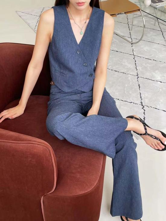  더 엔케이씨 스토어 베스트 The Nkc Store Laela 데님  네이비