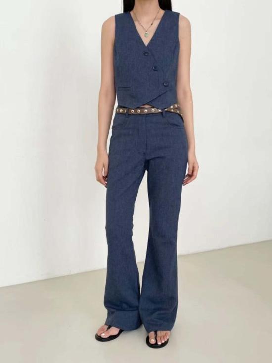  더 엔케이씨 스토어 베스트 The Nkc Store Laela 데님  네이비 - The NKC Store