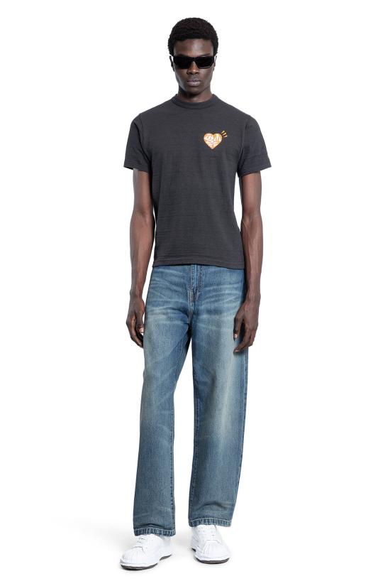  휴먼메이드 반팔 티셔츠 HM29TE001BLACK DOM - HUMANMADE