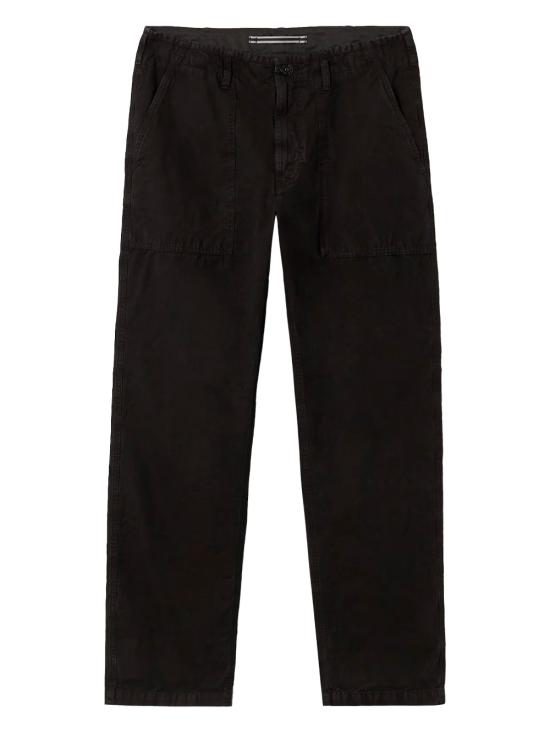 25SS 스톤 아일랜드 스트레이트 팬츠 K1S153100023S00WAV0129 BLACK DOM