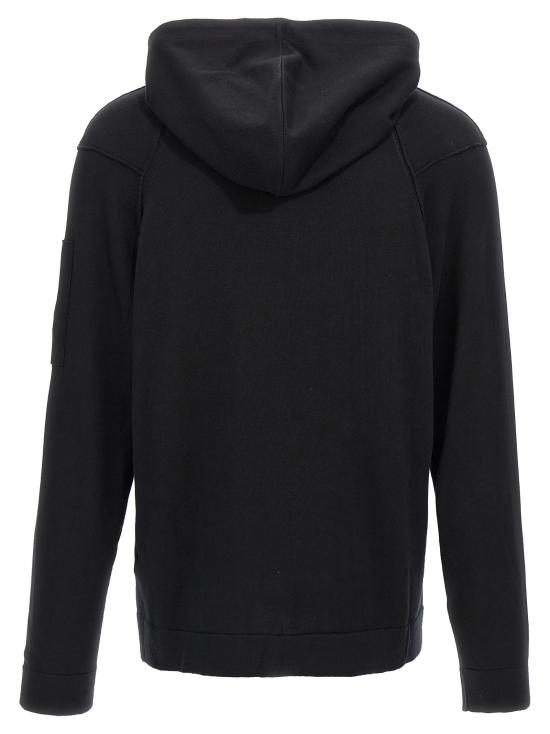 25SS 씨피 컴퍼니 후드 티셔츠 18CMKN074A004037A999 BLACK DOM - C.P. COMPANY