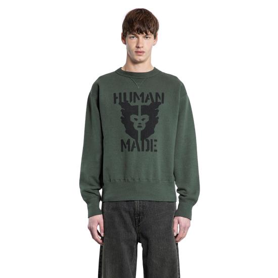  휴먼메이드 긴팔 티셔츠 HM29CS013 GREEN DOM