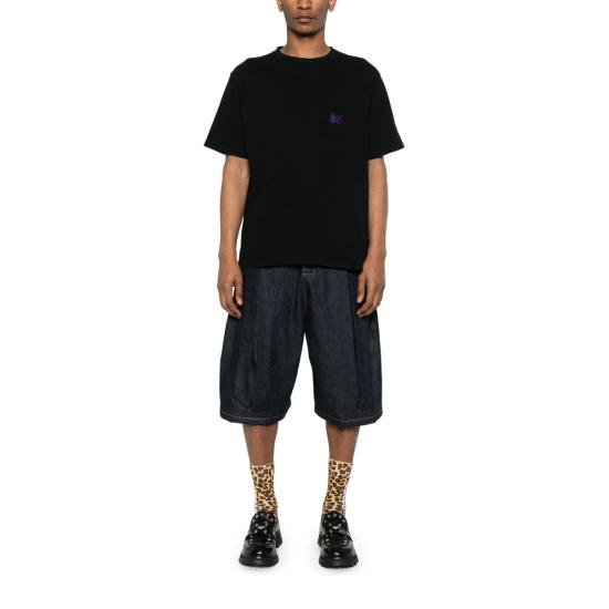  니들스 반팔 티셔츠 QV357 BLACK DOM - NEEDLES