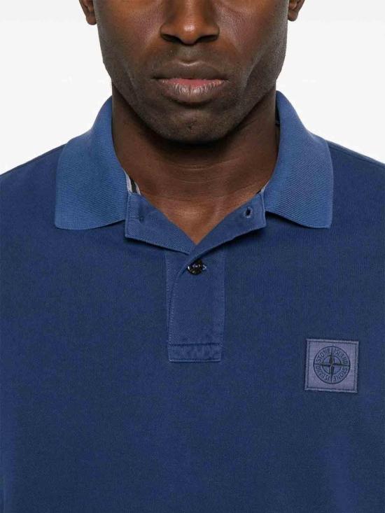25SS 스톤 아일랜드 폴로 티셔츠 K1S1522002SCS0067V0028 MARINE BLUE DOM - STONE ISLAND