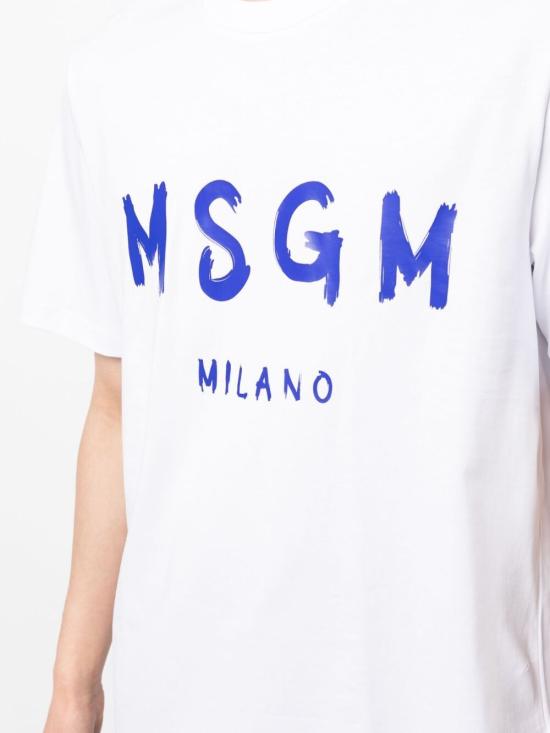 25SS 엠에스지엠 반팔 티셔츠 3440MM51023700201C OPTICAL WHITE DOM - MSGM