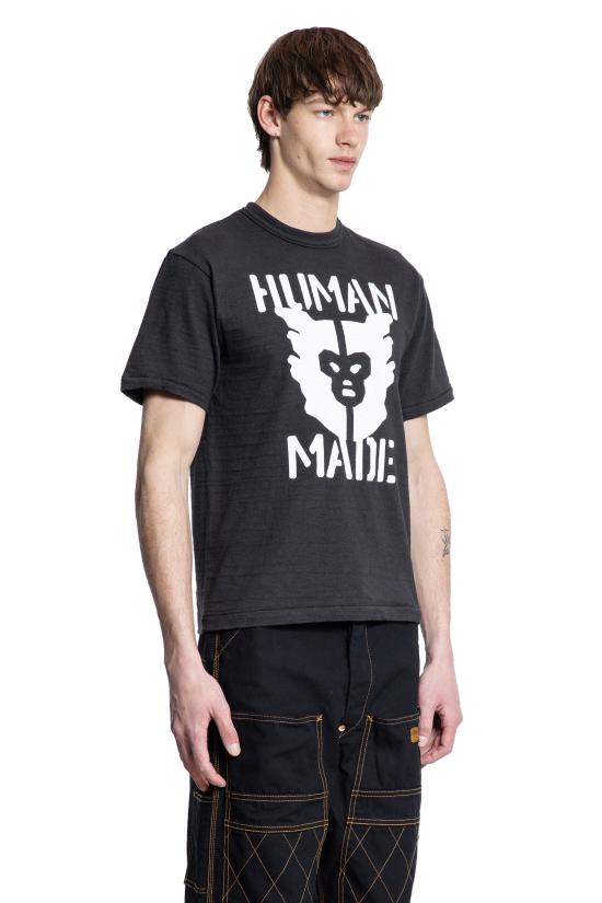  휴먼메이드 반팔 티셔츠 HM29TE009 BLACK DOM - HUMANMADE