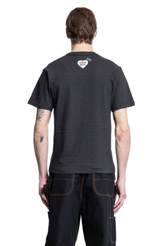  휴먼메이드 반팔 티셔츠 HM29TE009 BLACK DOM - HUMANMADE