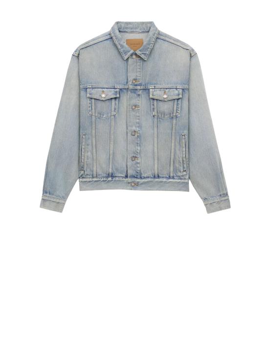 25SS 생로랑 데님 자켓 816791Y26MA4376 CHICAGO BLUE DOM