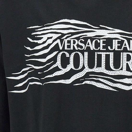25SS 베르사체 반팔 티셔츠 78GAH6L1J0001 899 NERO DOM - VERSACE
