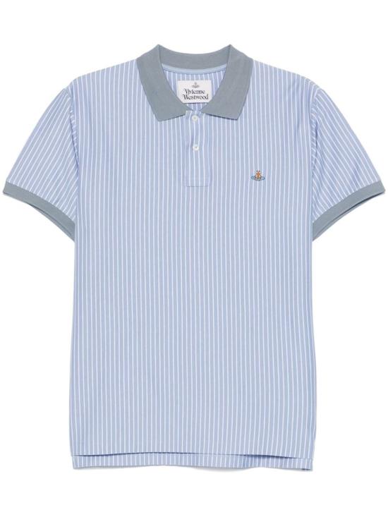 25SS 비비안웨스트우드 반팔 티셔츠 2H01000IJ009DK204 WHITE BLUE DOM