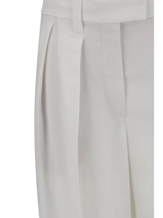25SS 브루넬로 쿠치넬리 스트레이트 팬츠 MH126P8512 C600 WHITE - BRUNELLO CUCINELLI