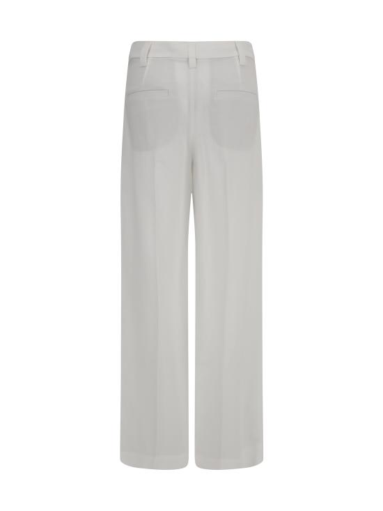 25SS 브루넬로 쿠치넬리 스트레이트 팬츠 MH126P8512 C600 WHITE - BRUNELLO CUCINELLI