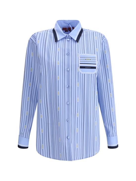 25SS 구찌 셔츠 818457ZASNO 4061 LIGHT BLUE