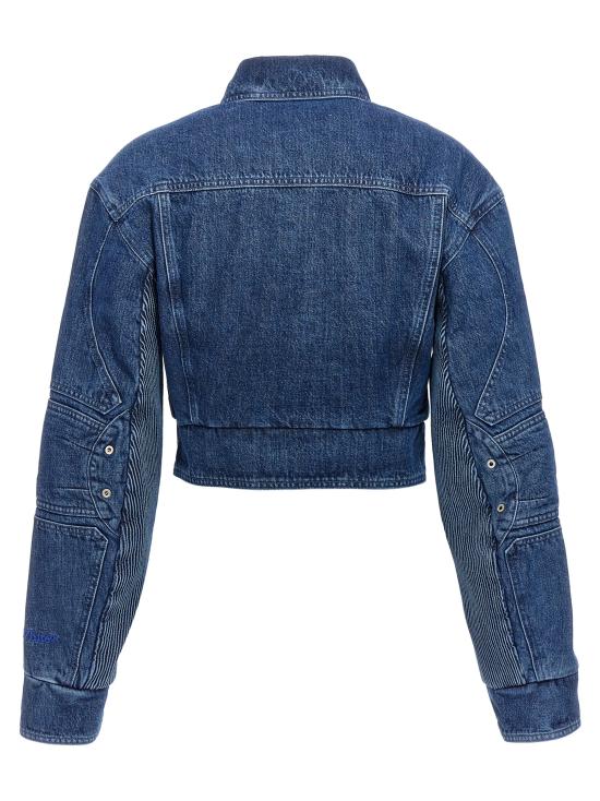  오프화이트 데님 자켓 OWYE044S23DEN00145004500 Blue - OFF WHITE