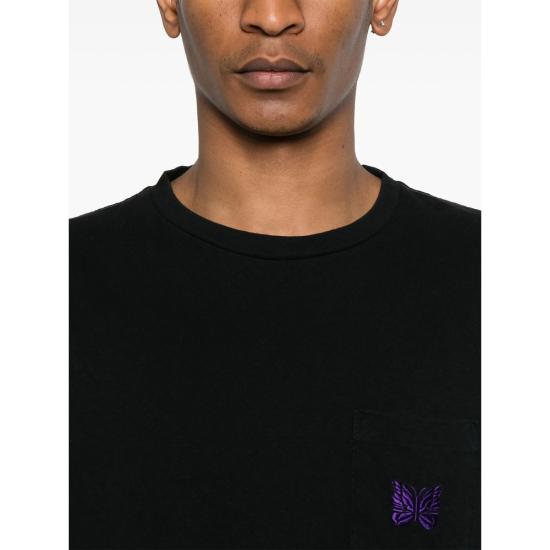  니들스 반팔 티셔츠 QV357 OAT MEAL DOM - NEEDLES