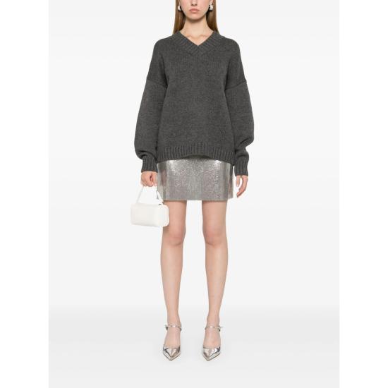 25FW 파코라반 숏 스커트 24HIJU012 MH0004 P040 GREY - PACO RABANNE