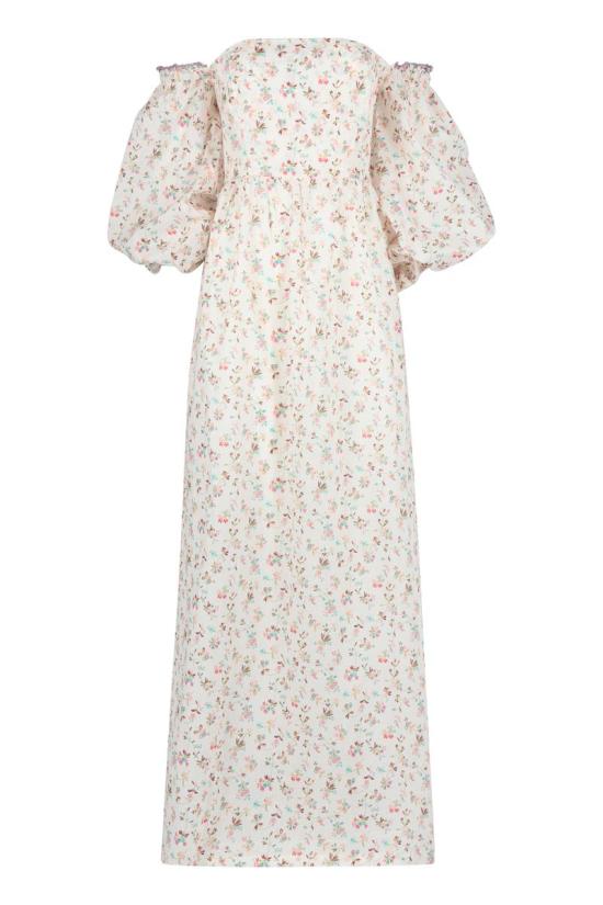 23SS 안주나 미디 원피스 faRaH23bH FIORELLINOAVORIO WHITE