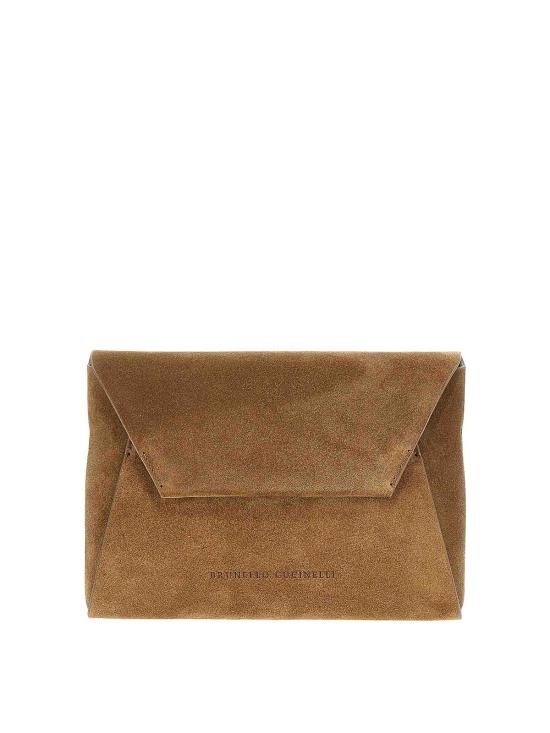  브루넬로 쿠치넬리 모닐레 장식 BC Duo 파우치 MWDLD2722C7495 BROWN