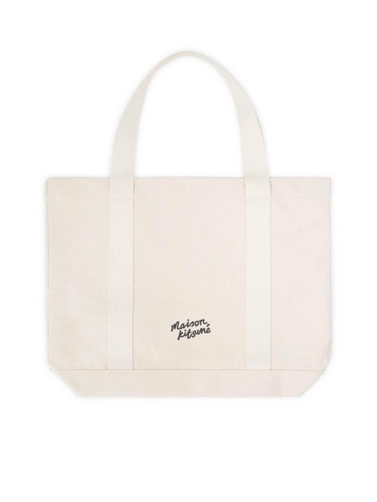  메종키츠네 폭스 헤드 토트백 LW05101WW0050P700 Light Beige - MAISON KITSUNE