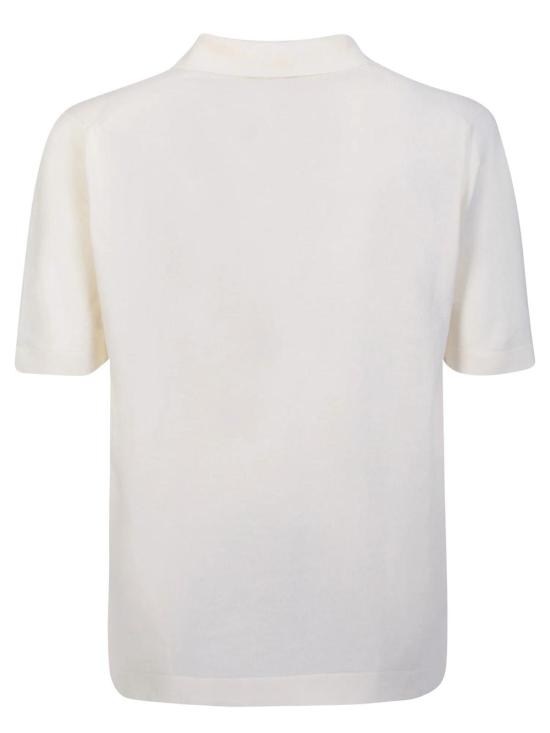 26SS 필리포 드 로렌티스 폴로 티셔츠 PL0MCSKCR14R020 White - FILIPPO DE LAURENTIIS