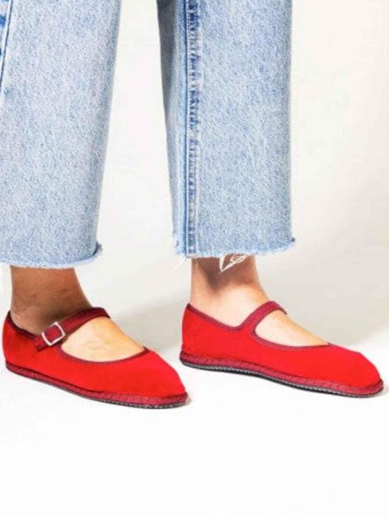  드로게리아 크리벨리니 플랫 슈즈 MJPJVE00VIREDRED Red - DROGHERIA CRIVELLINI