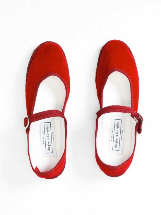  드로게리아 크리벨리니 플랫 슈즈 MJPJVE00VIREDRED Red - DROGHERIA CRIVELLINI